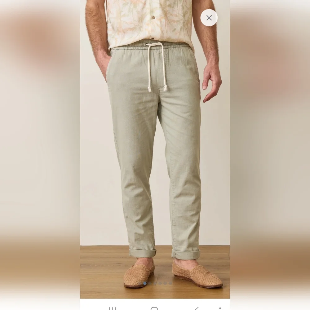 Marine Layer Saturday Slim Straight Beach Pant